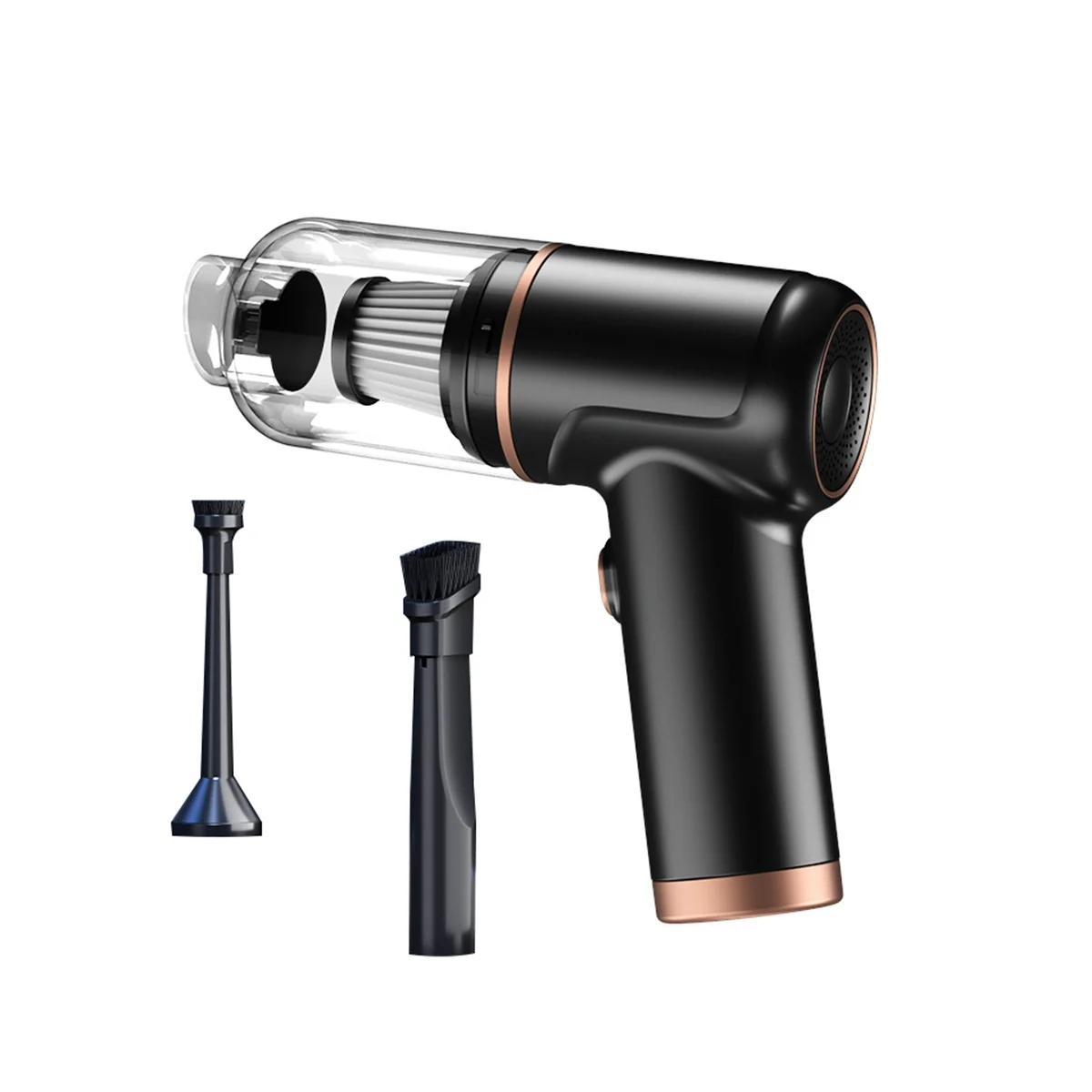 Aspirador de pó portátil do carro, Mini Handheld, soprando poeira, casa, Dual-poeira Catcher, escritório