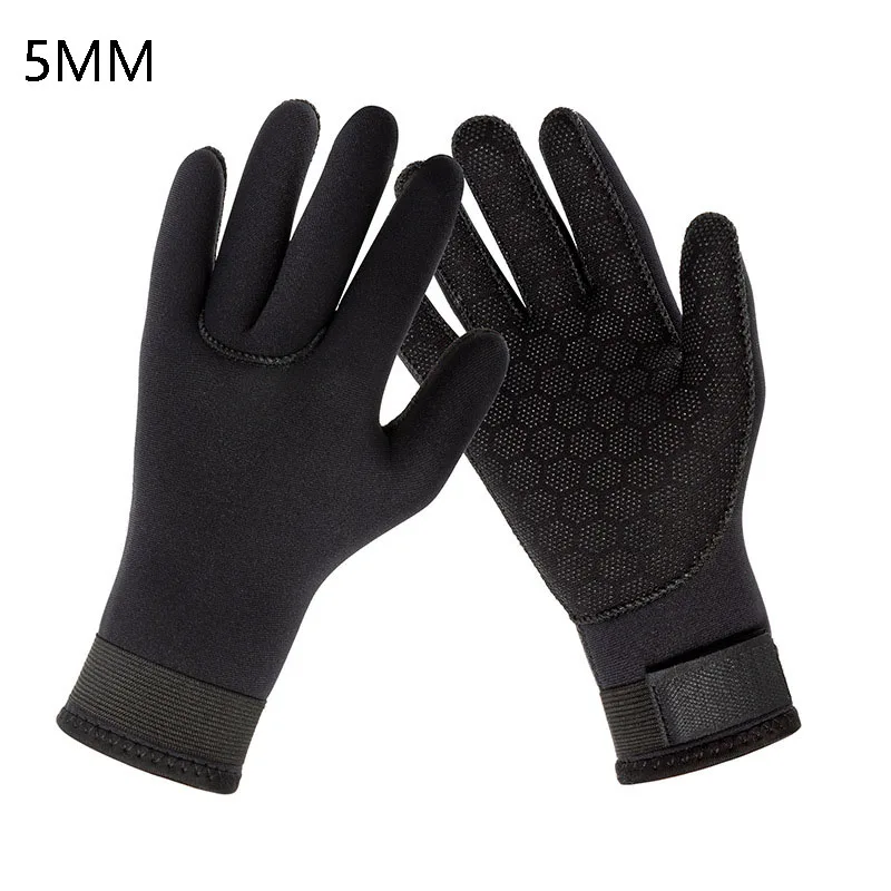 

5mm Neoprene Diving Gloves Anti-slip Surfing Spearfishing Swimming Gloves Cut Resistant Thicken Gloves for Underwater Activity