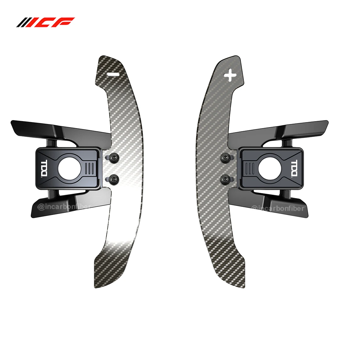 ICF Carbon Fiber Magnetic Paddle Shifters For Volkswagen VW Golf R MK7 MK7.5 Scirocco Steering Wheel Shift Paddles Extension