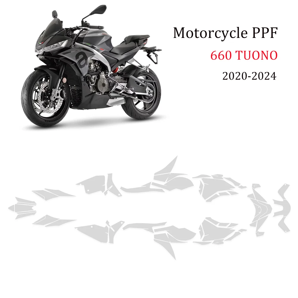 

For APRILIA 660 TUONO 2020-2024 TPU Motorcycle PPF Film Fits 660 TUONO PPF Paint Protection Film Anti-Scratch UV Resistant