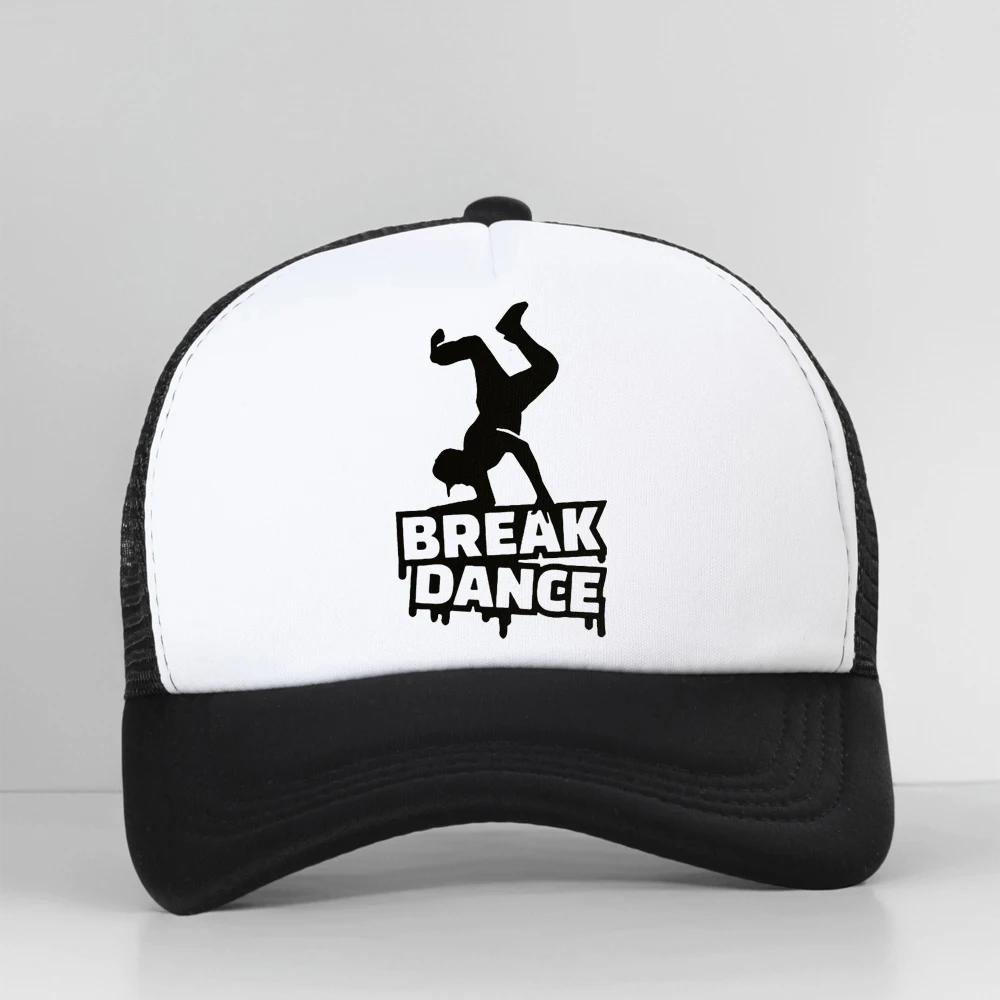 

Break Dance mesh Baseball Cap Hip Hop Men Women Breakdancing Summer Breathable sports Trucker Hat