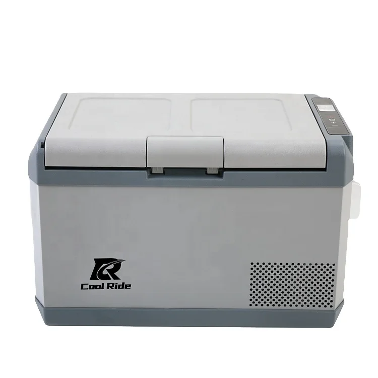 

CoolRide 46L Solar Fridge Freezer DC 12V/24V AC 110V/240V Cooler Car Fridge Camping Compact Refrigerator for Car & Home Use
