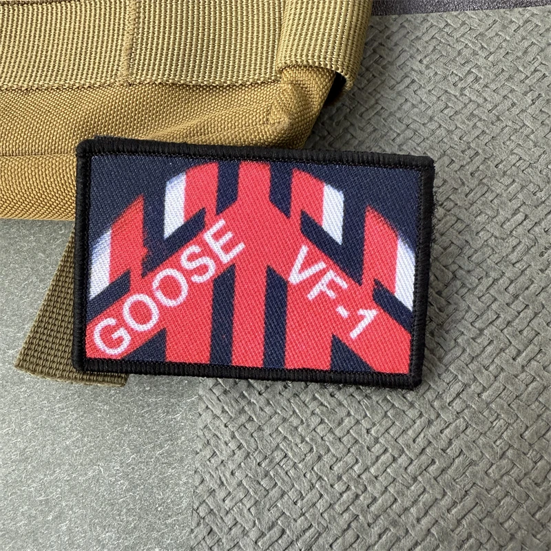 Goose Flight Army MilitaryTactical Patch F14 Tomcat Morale Badge Armband Printing Hook and Loop Clothing Backpack Stickers