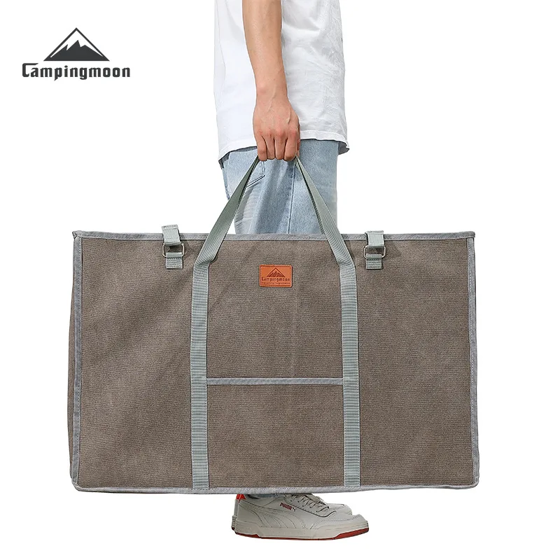 

CAMPINGMOON T-370-B Outdoor Picnic Table Bag Multi-Purpose Storage Bag with Handle Bag Canvas Folding Table Storage Bag