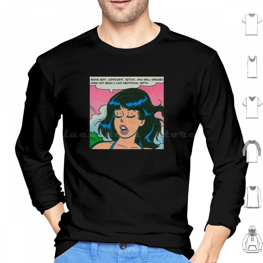 Veronica Lodge Hoodies Long Sleeve Veronica Lodge Archie Comics Libra Horoscopes Astrology Funny Vintage Classic Tumblr