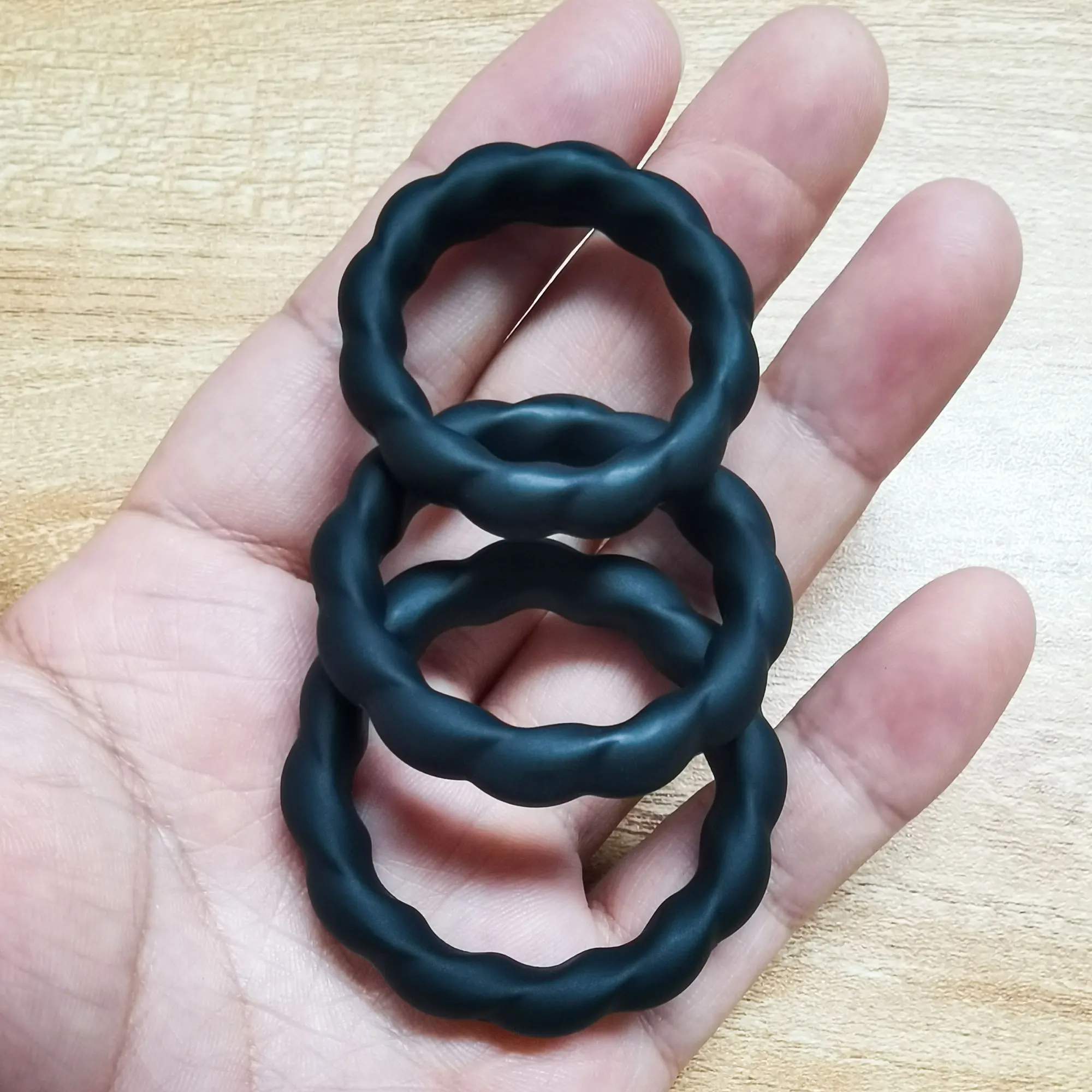 Silicone Penis Ring Ejaculation Delay Cock Rings Dick Erection Cockring Male Chastity Adult Sex Toys For Men Lock Sperm Trainer