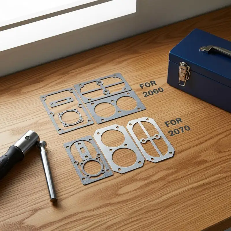 Air Compressor Gaskets Washers Set Durable Leakproof Easy Install For 2060 2070 Type Air Compressor Repair Parts