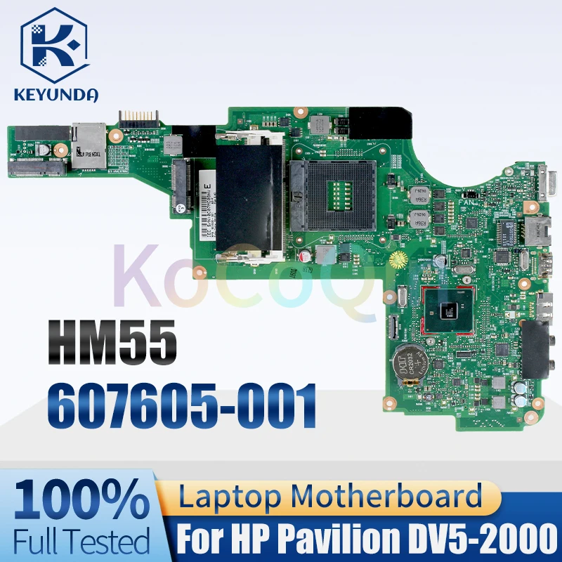 

Материнская плата для ноутбука HP Pavilion DV5 DV5-2000 607605 -001 HM55 Материнская плата ноутбука полностью протестирована