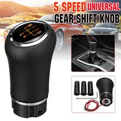 5 Speed Gear Shift Knob For VW Golf 6 7/Passat B5 B6 B8/Jetta MK6 w/LED backlight PU Leather Shifter Lever Stick