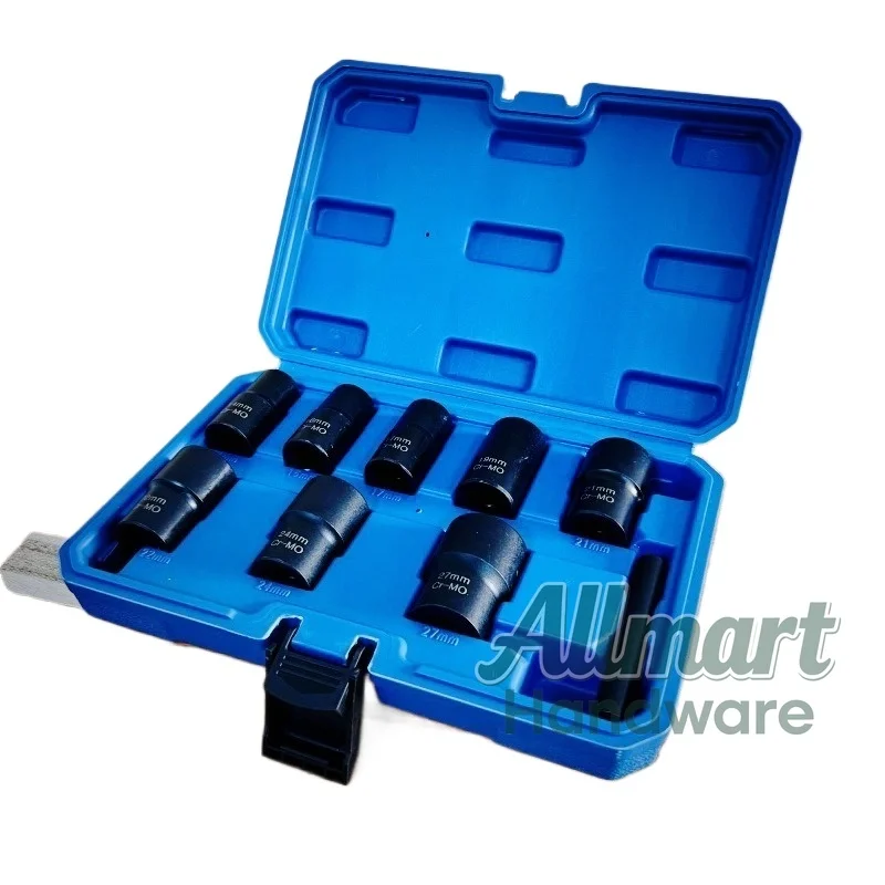 

9pc Nut Extractor Anti slip Sleeve Set Damaged, Incomplete, Screw Reverse Screw Damaged, Professional Demolition Tool