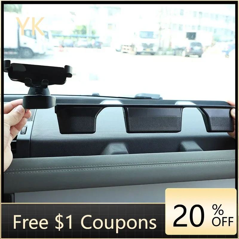 

For Land Rover Defender 90 110 130 20-24 Car Co-pilot Storage Box Glove Armrest Box Mobile Phone Holder Interior Car Accessories