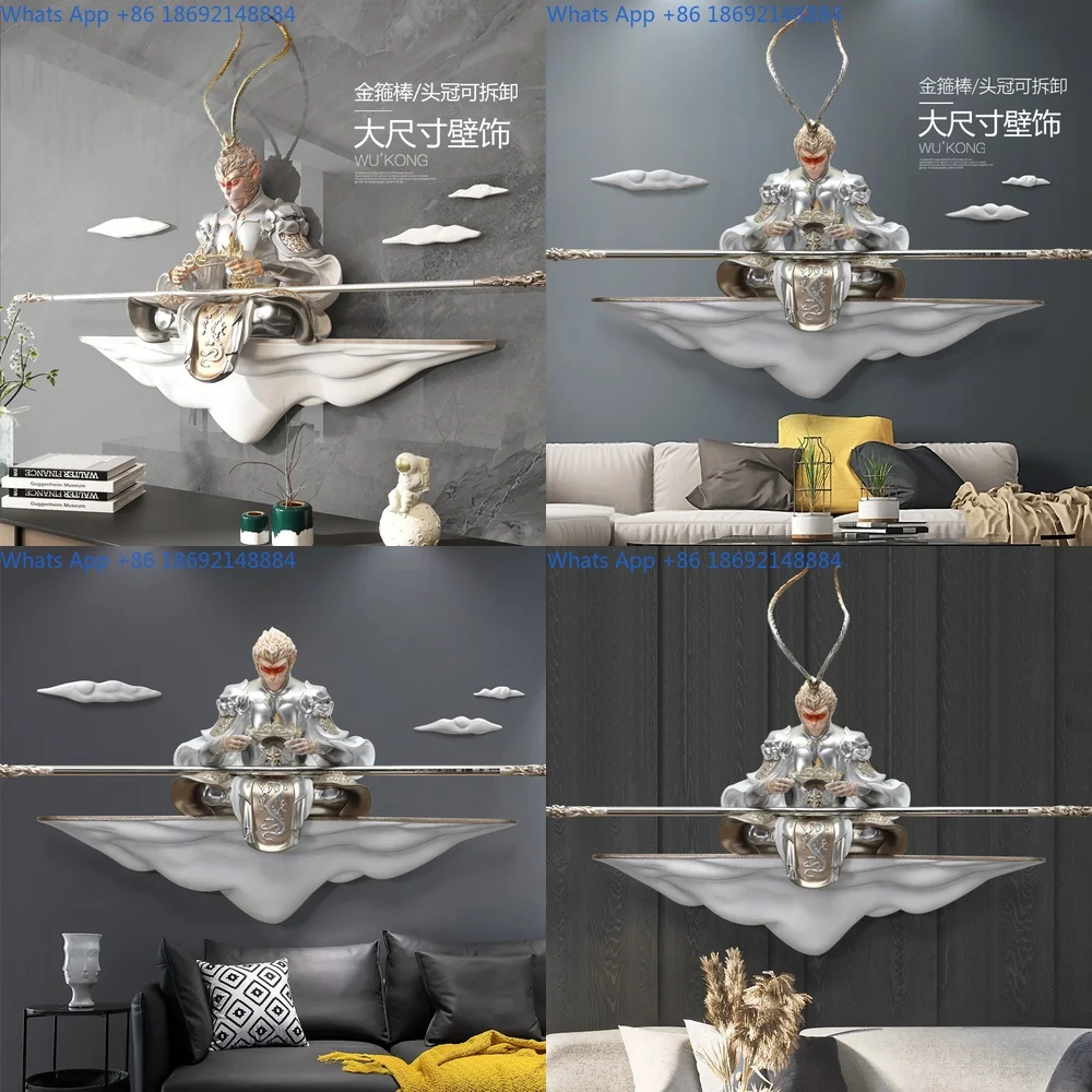 فن جداري مريح ثلاثي الأبعاد من Monkey King لتزيين غرفة المعيشة وغرفة النوم #1