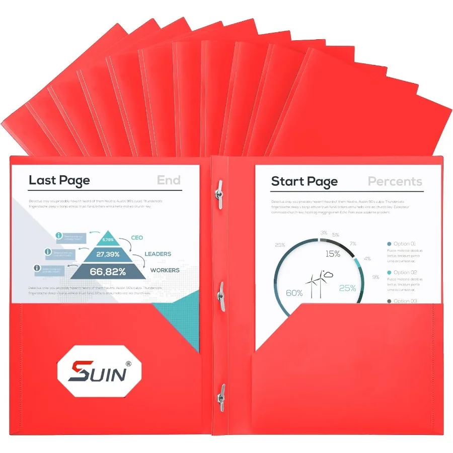 

Пластиковые папки ProjectFolders с 2 горшками и 3-контактной упаковкой Project FileFolder для бумаги размером с буквами США Идеально подходят для школы и офиса