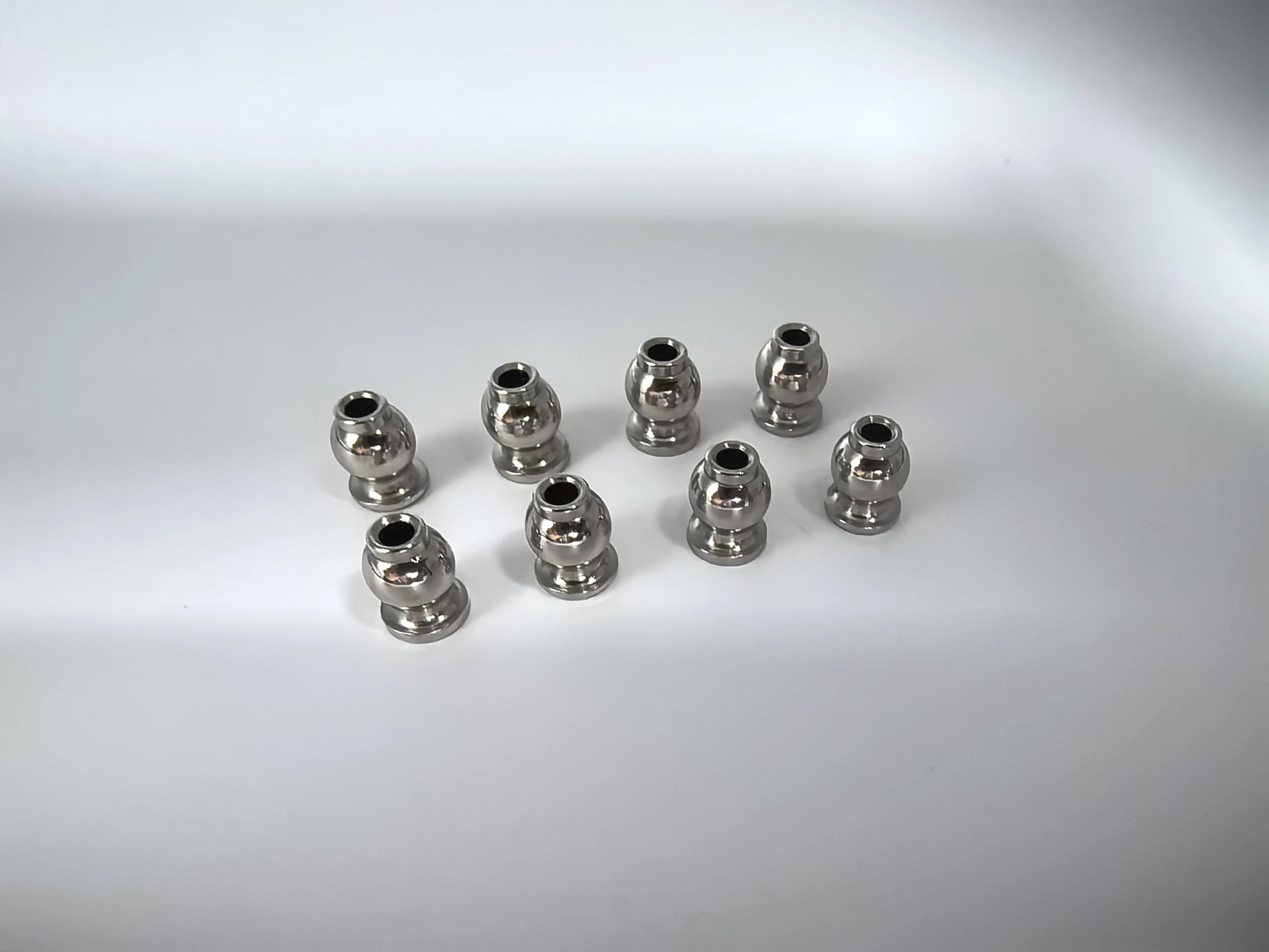 8PCS Steel Chrome Pivot Ball 3x7.8x10.5mm for Arrma Karton Senton Outcast Talion Limitless Mojave