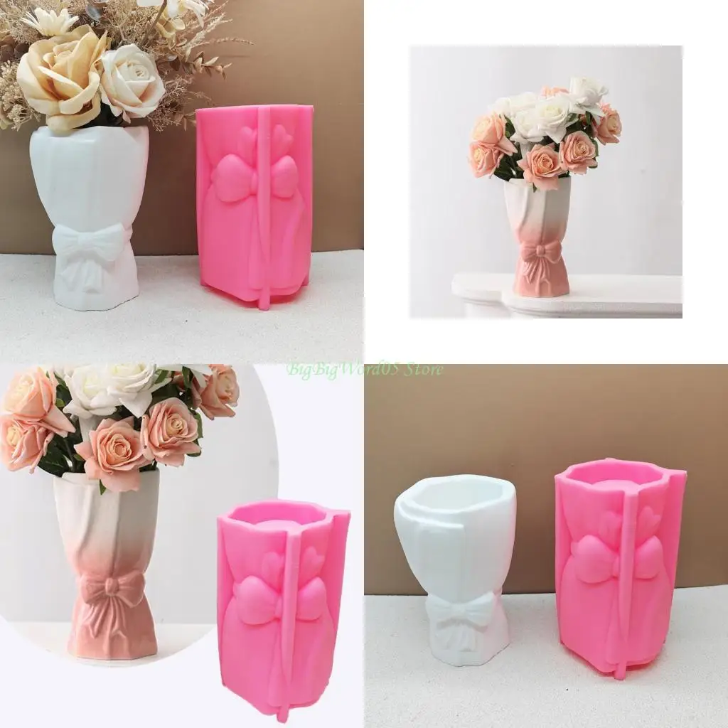 

24TE Silicone Vase Molds Epoxy Resin Silicone Molds Flower Vase Silicone Molds for Making Flower Vase Home Decoration