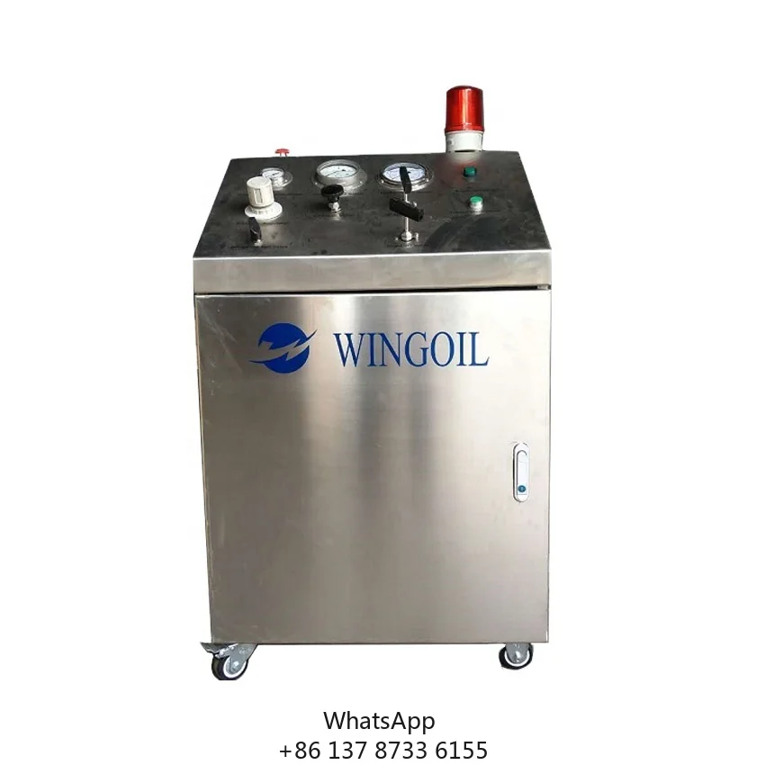 Portable High Pressure Pneumatic Nitrogen Booster Pump For Gas Pressure Test