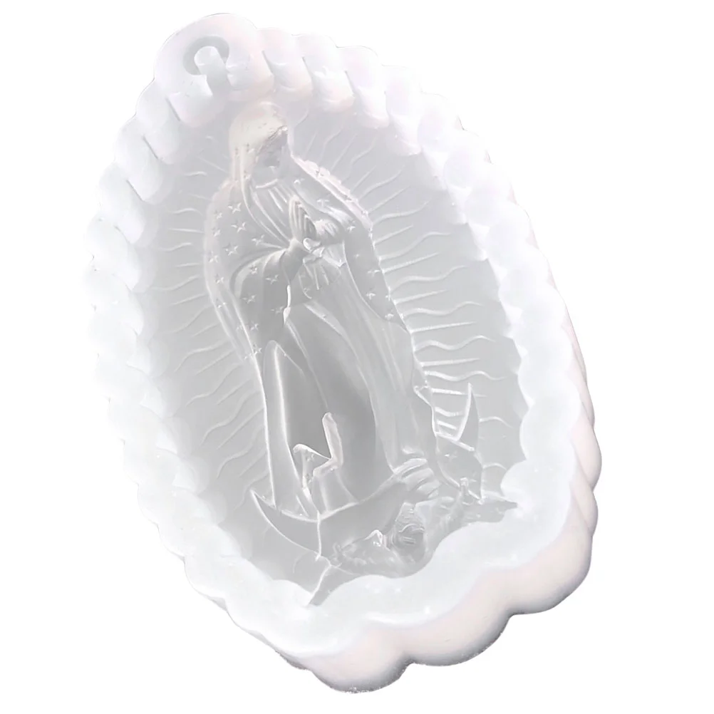 DIY Virgin Mary Silicone Mold Crafts Making Angel Decor Molds Keychain Flexible