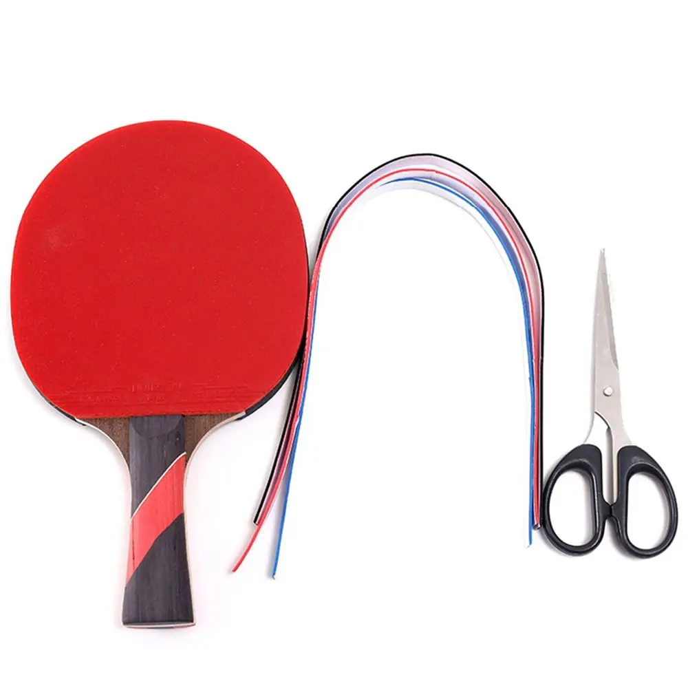 

1Pair Ping Pong Bat Table Tennis Racket Edge Tape Professional Black Red Blue Protective Side Tape Elastic Thicken Sponge