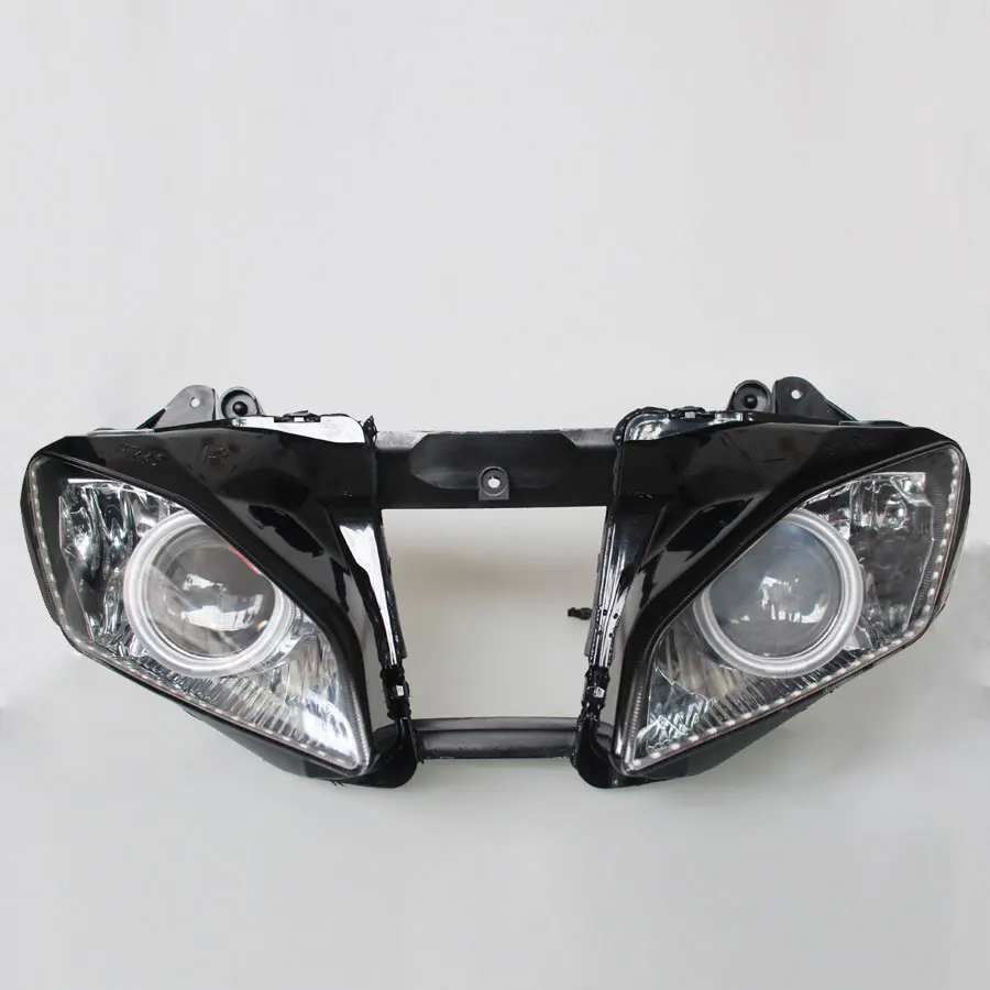 For Yamaha YZF-R6 2006-2007 Motorcycle Accessory Headlamp HID Xenon Head Light Angel Eyes LED Projector Headlight Assembly