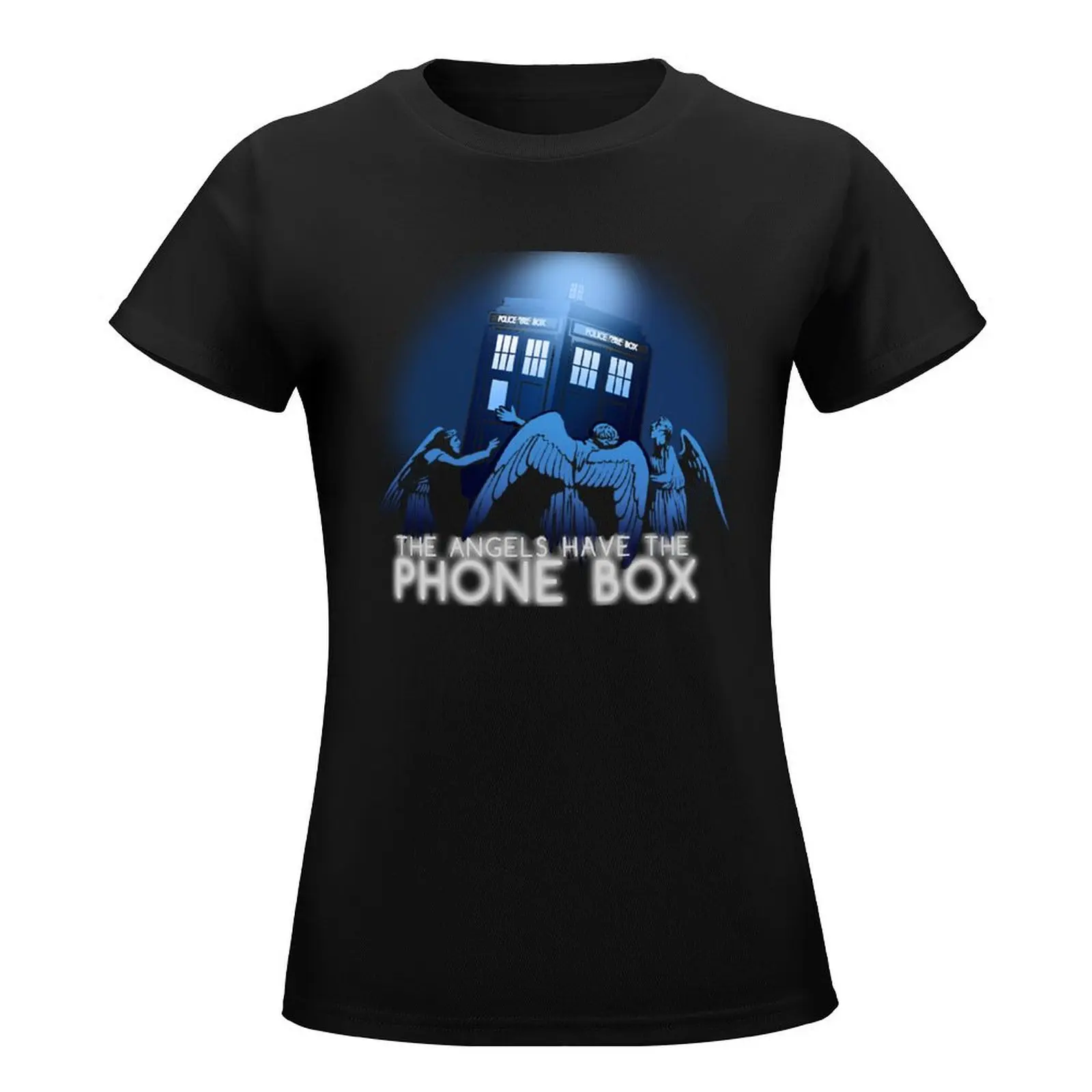 The Angels Have the Phone Box T T-Shirt vintage funny plus size tops summer clothes t shirt dress Women