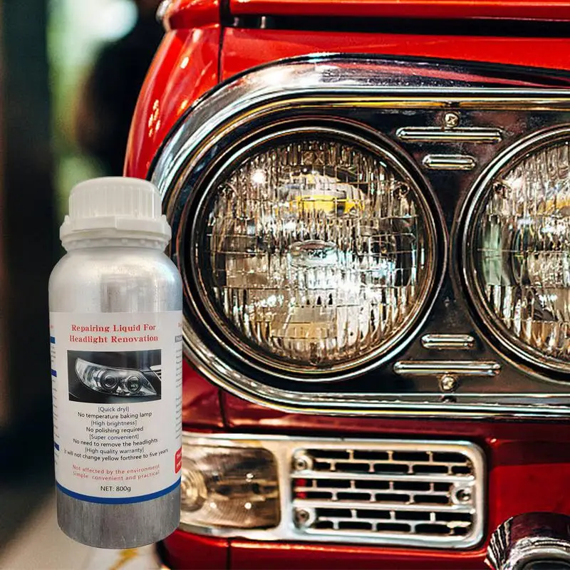 Car Headlight Repair Fluid 800g Automatic Headlights Refresh Automatic Refresh Car Restoration Scratch Restoring High Efficiency