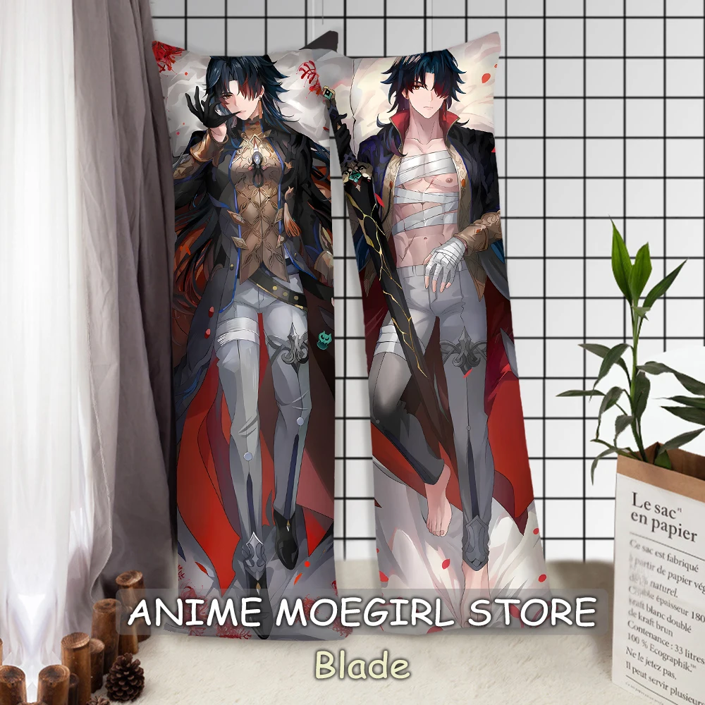 Game Honkai Star Rail Blade Men Body Pillowcase Anime Blade Scaramouche Decor Cushion Covers Bedding Pillowcases Dakimakura