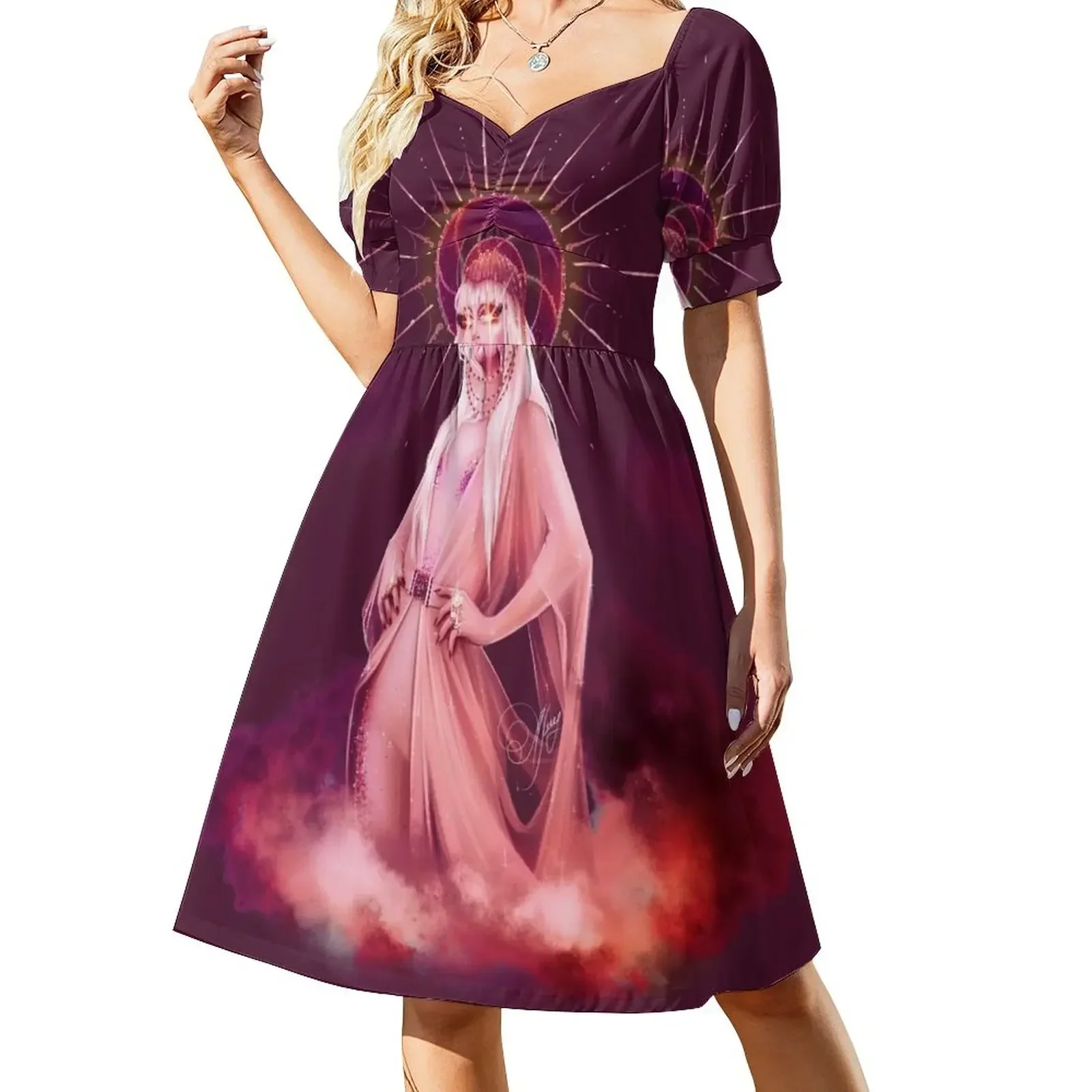 

AQ S10EP08 Short-Sleeved Dress Dress vintage Women dresses summer Dress