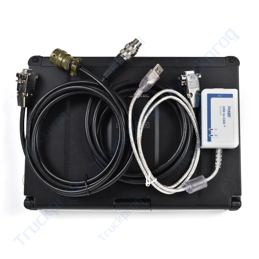 for MTU ixxat USB-to-CAN IXXAT canAnalyser3 Mini ECU MEDC ADEC Diasys Diesel Engine Diagnosis Scanner Tool CF C2 Laptop