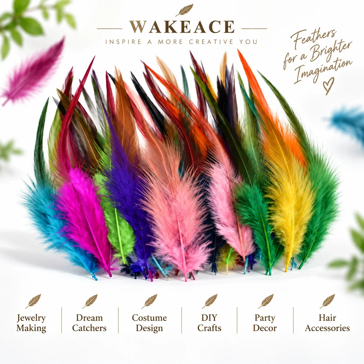 20PCS Colorful Pheasant Feathers for DIY Crafts Clothing Jewelry Dream Catcher Carnival Costume Accessories Party Decor