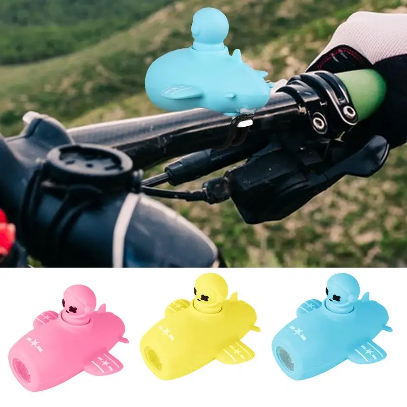 Ebike Light Rechargeable Cycling Horn With Lights 110dB Speaker Super Loud Air Horn Electric Scooter Front Light Handlebar Light