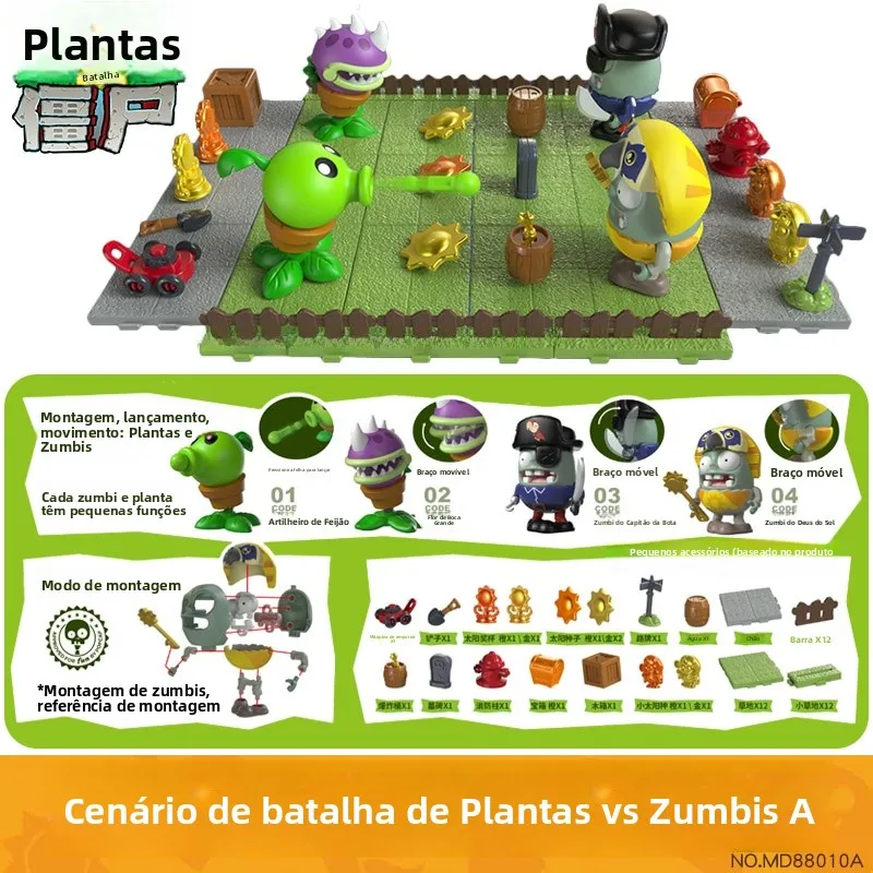 set-de-juguetes-pls-vs-zombis-lanzaguisantes-modelo-de-ensamblaje-para-ninos-muneco-de-exhibicion-regalo-juguete-de