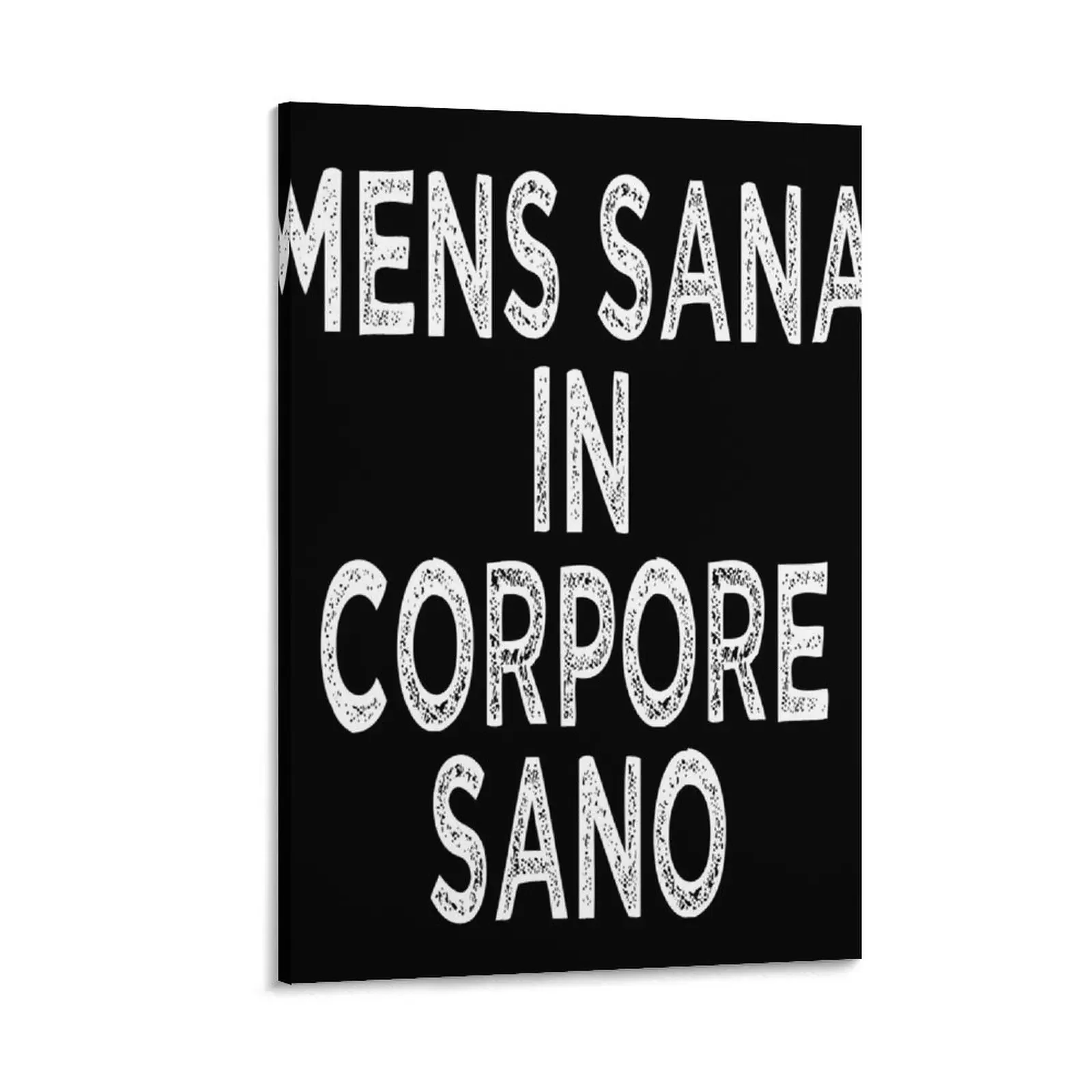 

mens sana in corpore sano , gym healthy quotes Canvas Painting painting