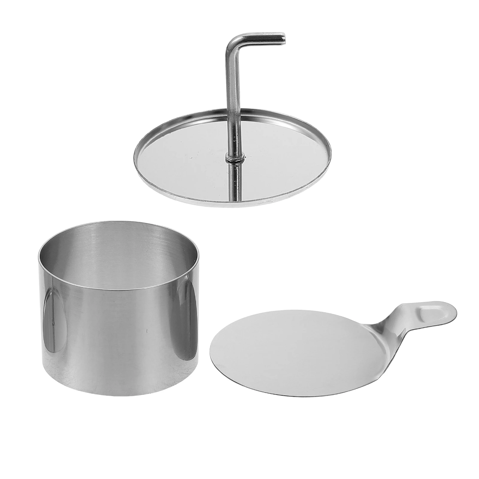 

1 set 1 Set Stainless Steel Dessert Diy Tools Reusable Cake Mousse Mold Baking Set For Cheesecake Rice Ball Easy Demould Light