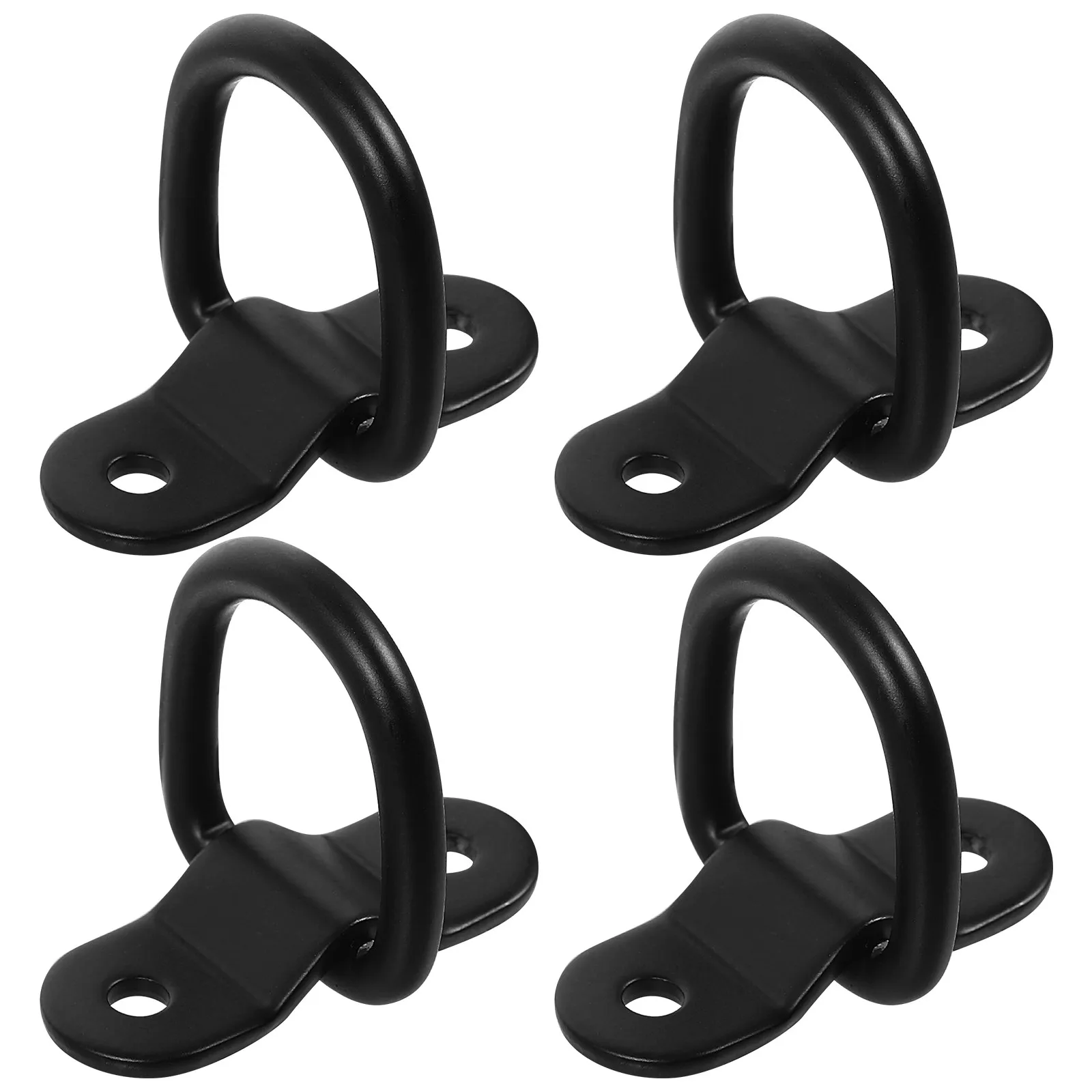 

4Pcs Trailer Anchor D Rings Tie Down Heavy Duty Iron Lashing Rings Secure Cargo Truck Strap Tie Down Anchor Trailer Accessories