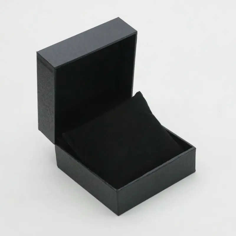 シングルウォッチギフトボックス、枕付きPUレザー腕時計ディスプレイケースオーガナイザー、男性用クラムシェルPUレザーウォッチカバー