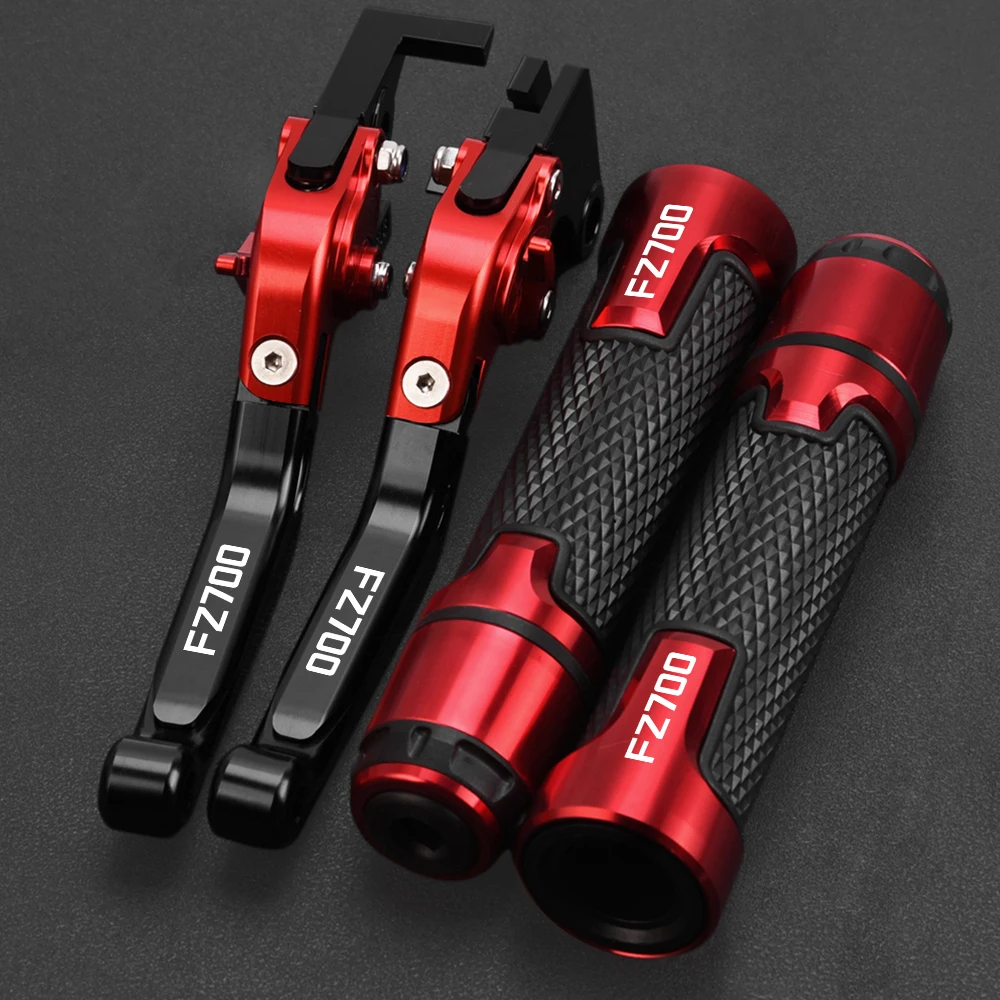 Motorcycle CNC Aluminum Adjustable Brake Clutch Levers Handlebar Hand Ends Grips FOR YAMAHA FZ700 FZ 700 700FZ FZ700GENESIS 1987