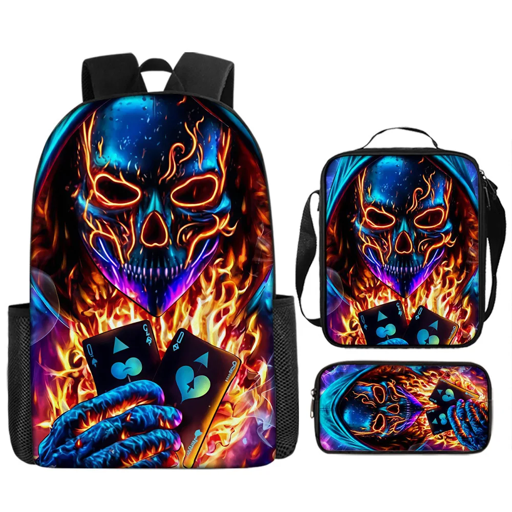 حقيبة ظهر للأطفال في المدارس الابتدائية المحيطية ذات الضوء النيون، حقيبة ظهر ذات سعة كبيرة، حقيبة كتف، مقلمة #3