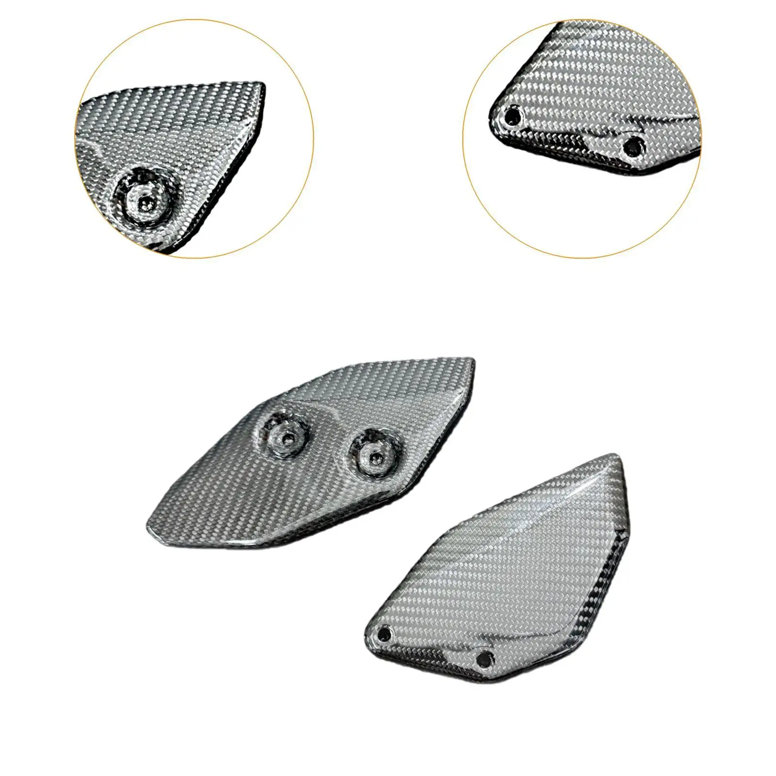 

Черные карбоновые накладки на заднюю часть мотоцикла (защита заднего колеса) и подножки для Yamaha YZF-R3, YZF-R25, MT-03, модели 2019-2025 годов