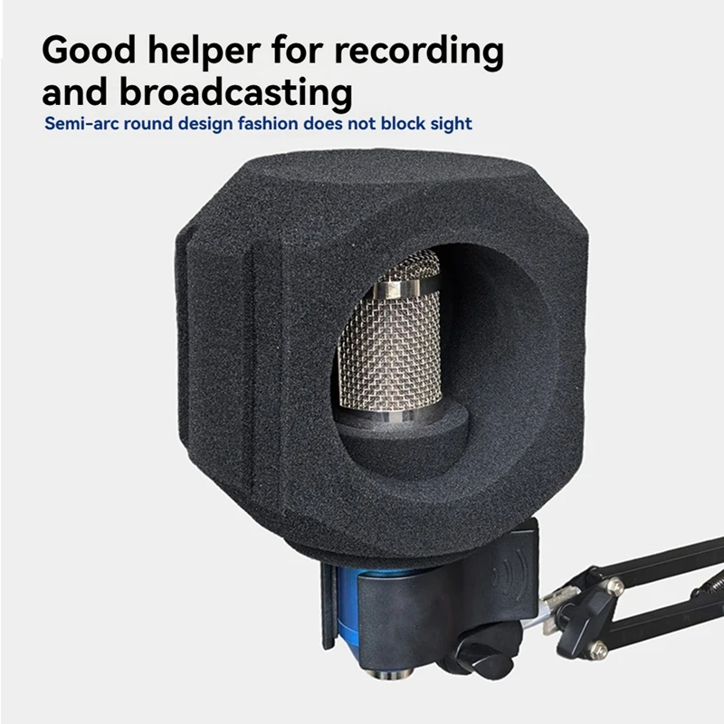 C5 микрофон ветрозащитный акустический фильтр профессиональный конденсаторный микрофон студийная губка звукоизоляционная защитная крышка