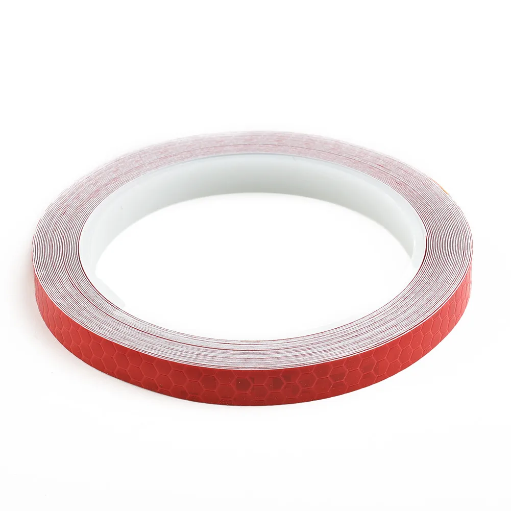 Red Reflective Stickers Strips Useful Vinyl Glow Strip Neon Tape Parts Practical Accessories Body High Quality