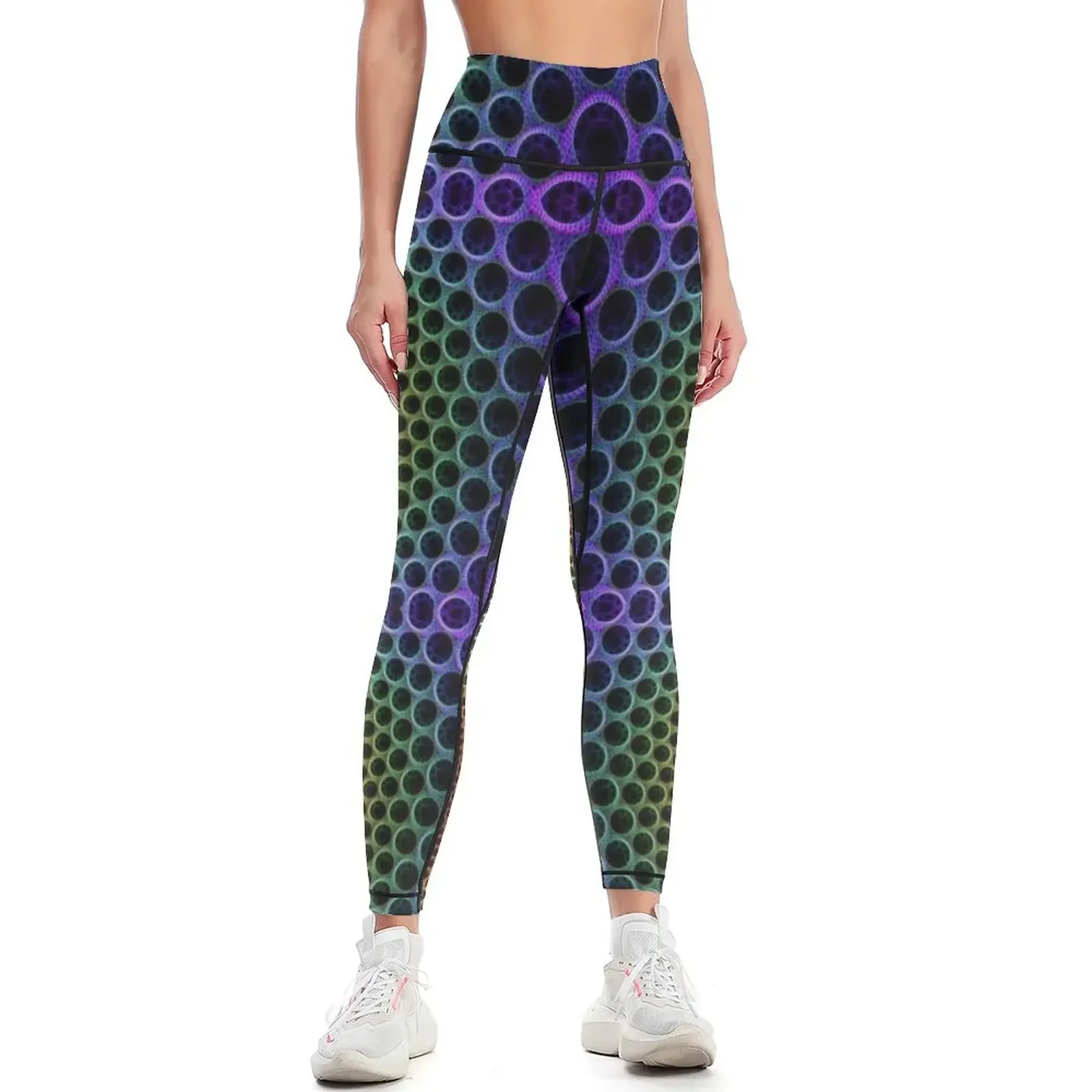 

Funky Fractal Tubes D(DM) Leggings gym sportswear woman sport set sportswear gym Fitness's gym clothes Womens Leggings