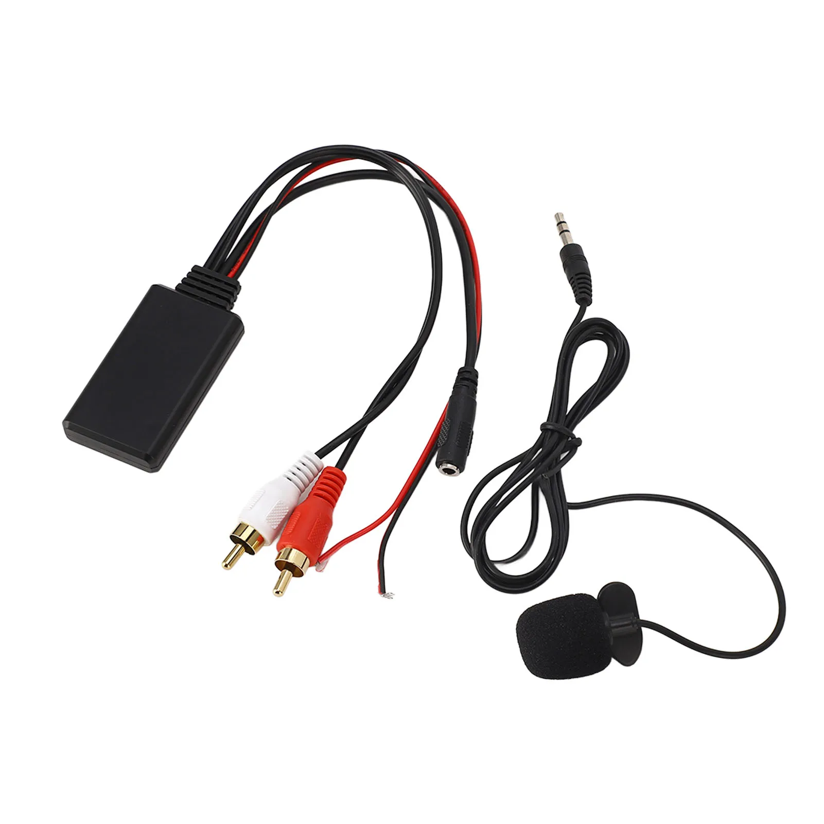 Bluetooth AUX Module 2 RCA Cable Adapter with Hands‑Free Microphone for for Alpine for Pioneer