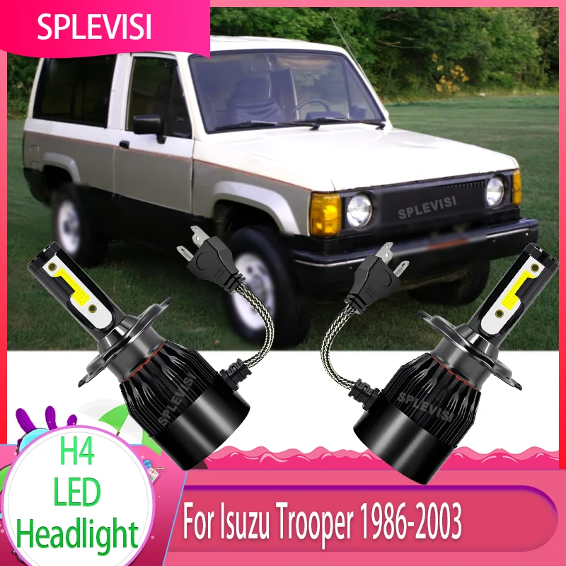 مستقر وقوي: ضوء متسق للسفر الآمن 60 وات 6000LM 12 فولت 24 فولت مصباح ليد لـ Isuzu Trooper 1986-2003 1987 1988 1989