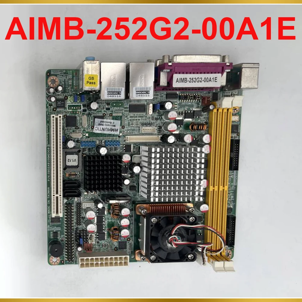 For Advantech Industrial Mini-ITX Motherboard Supports CF Card With Dual Network Ports AIMB-252 AIMB-252G2 AIMB-252G2-00A1E