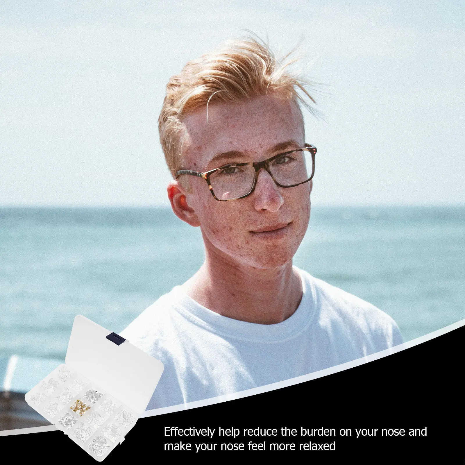 1Set Glasses Nose Pads Eyeglasses Accessories Anti-Slip Nose Cushion for Sunglasses Optical Frames Comfortable Fit PVC