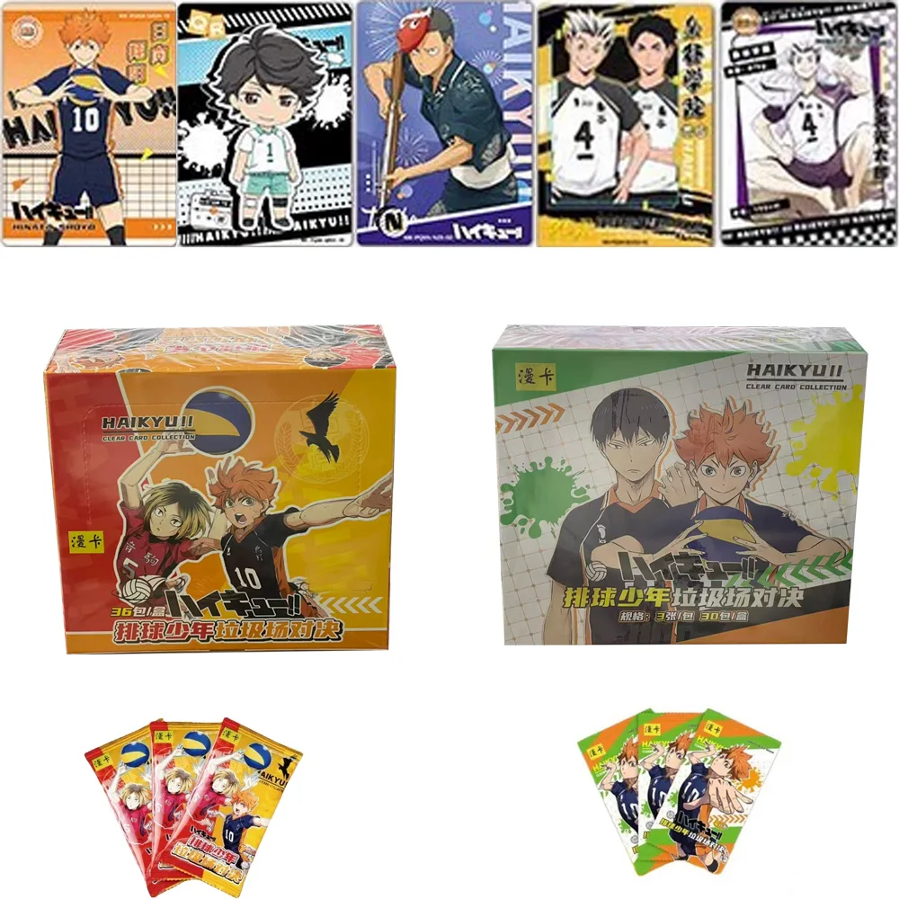 ManKa Haikyuu Karten Hinata Shoyo Kageyama Tobio Tsukishima Hotaru Anime-Charakter Sammelkarten Spielzeug Geschenke