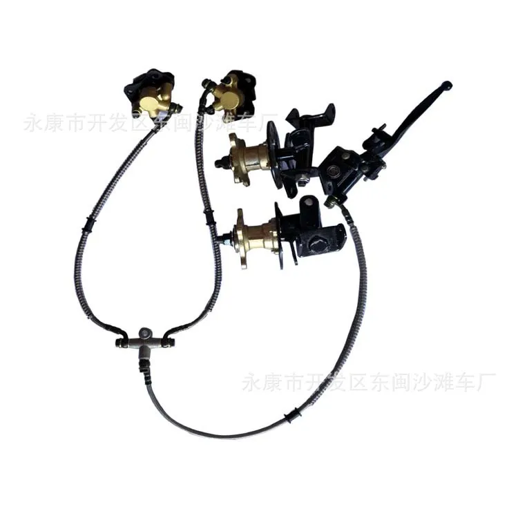 Kart, beach car front one-to-two brakes disc brake, with rotating modified small aircraft delta wing