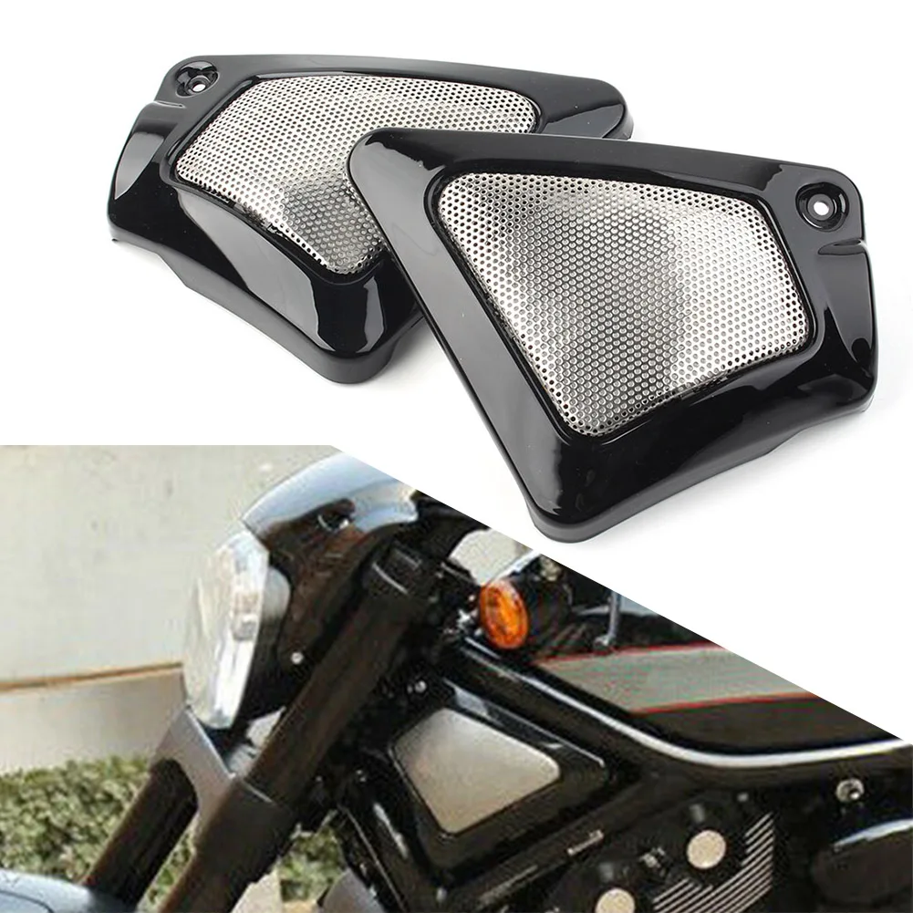 

1Pair Motorcycle Black Frame Neck Side Cover Guard Left + Right For Harley V-Rod VRSCD VRSCDX VRSCA VRSCB