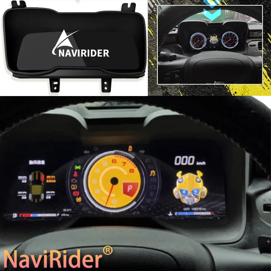 

12.3" Dashboard Instrument Car Digital Cluster Virtual Cockpit For Chevrolet Camaro 2010-2015 Speedometer Panel Virtual CockPit