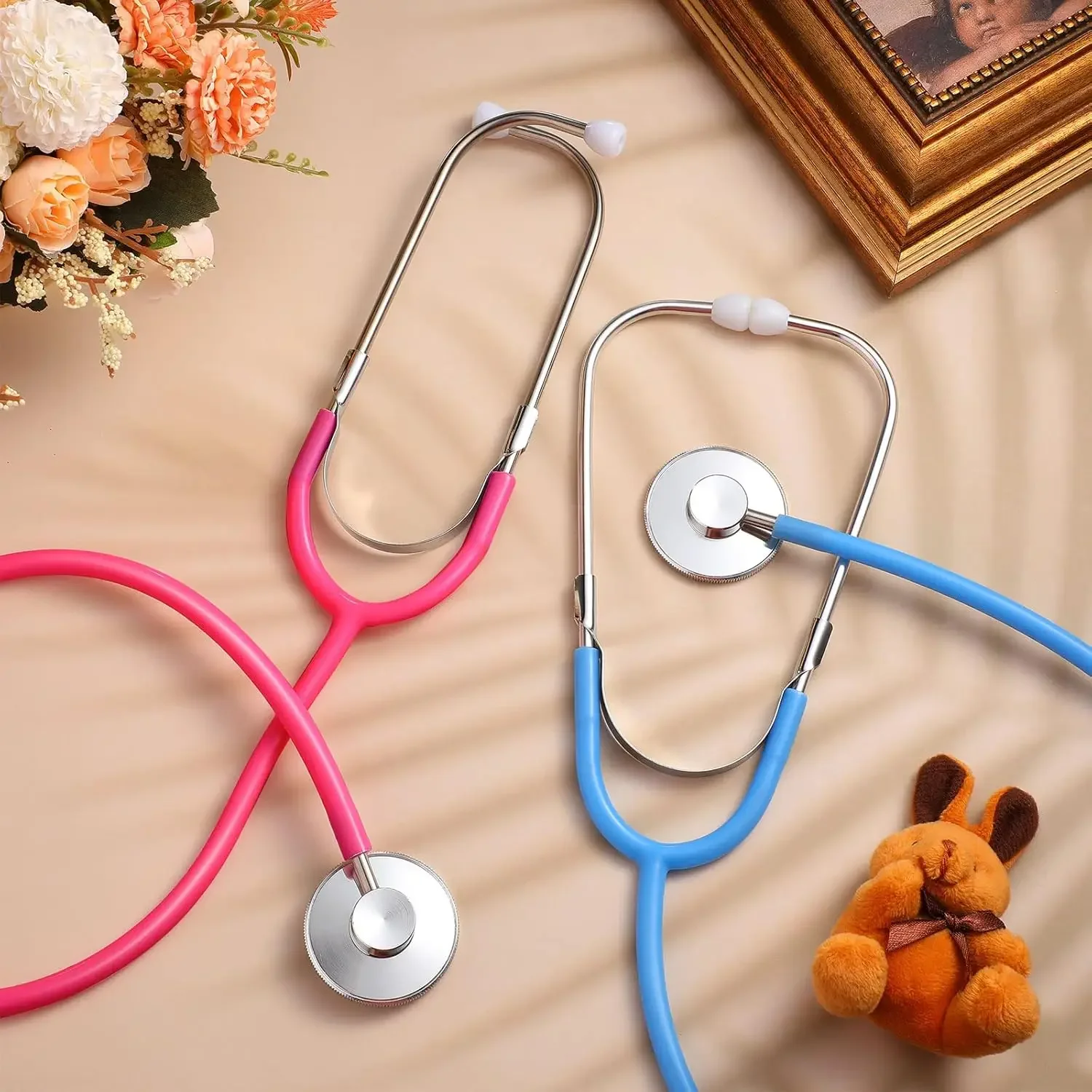 

Kids Stethoscope Toy Real Working Stethoscope Toy Doctor Role Play Set Boys Girls Nurse Cosplay Costume Accessories